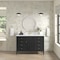 James Martin Vanities 48'' Vanity, Carbon Oak w/ Single Hole 3 CM White Zeus Quartz Top & Backsplash 485-V48-CBO-1WZ - alternate 2